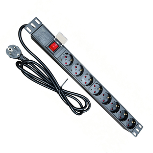 Network Intelligent Rack Mounted Basic Mount Rack Germany PDU Power Socket Europe Style 6ways